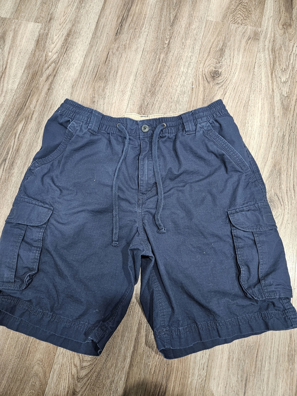 Outdoor Life Men's Dark Navy Cargo Drawstring Shorts